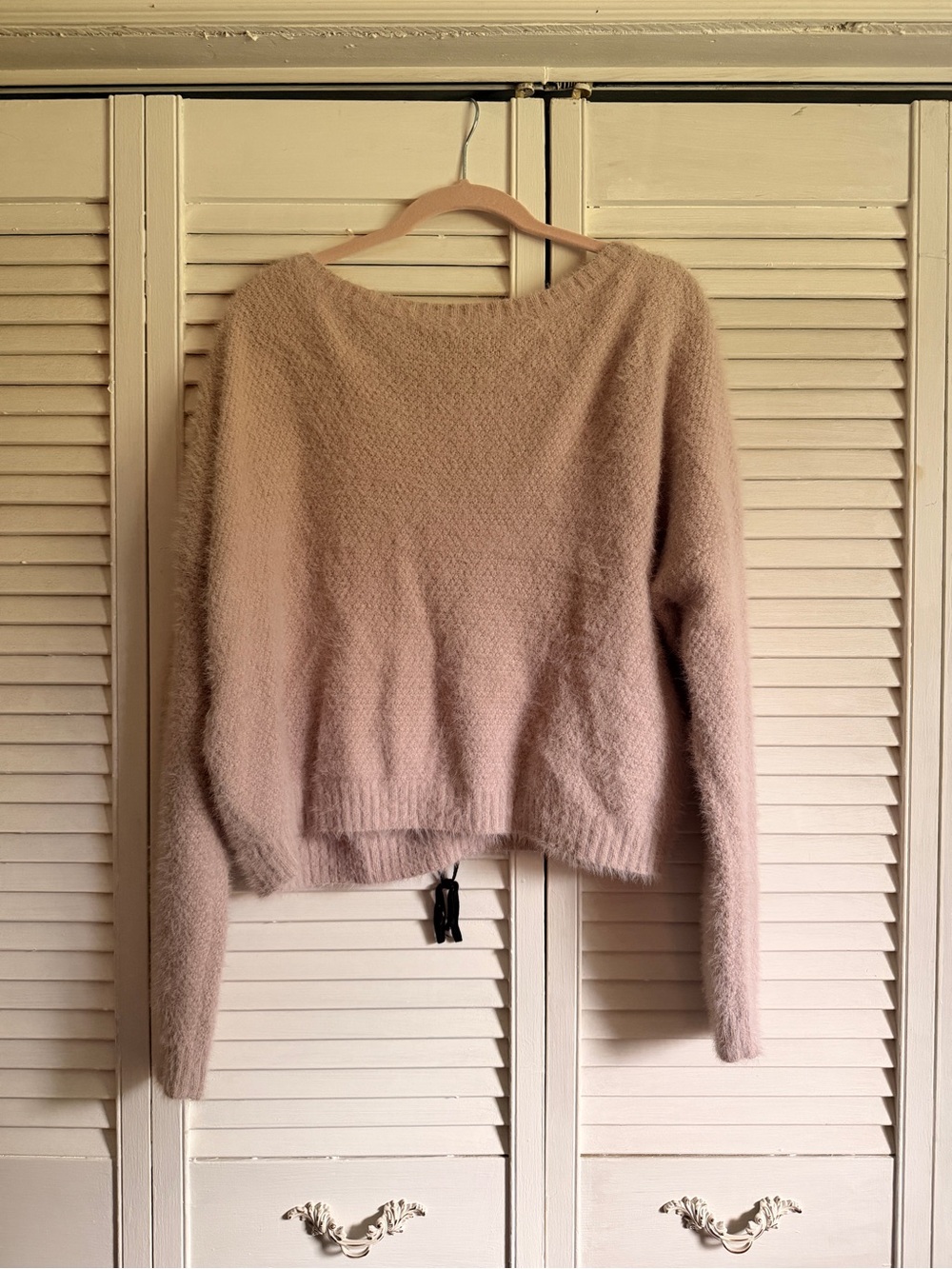 Fashion Nova Crewneck Sweater in Soft Blush Beige